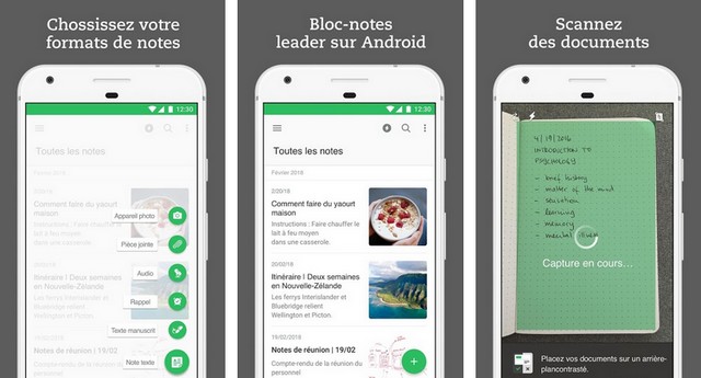 Evernote - application pour Samsung Galaxy S10