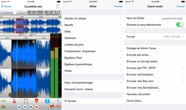 TwistedWave - application de montage audio