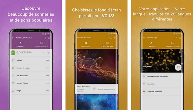 Sonneries Populaires - meilleur application de sonnerie pour Android