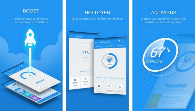 360 Security - Application de nettoyage Android