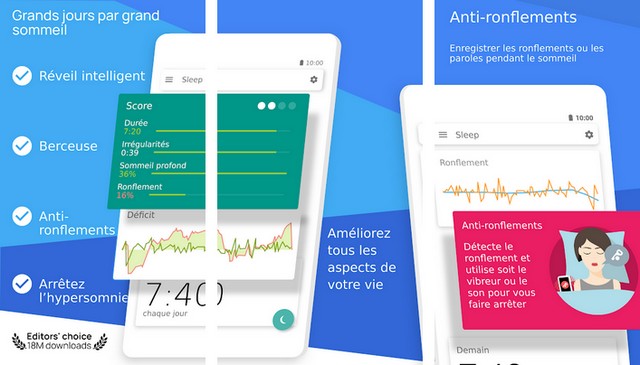 Sleep as Android - meilleure application d'analyse du sommeil