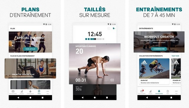 Adidas Training par Runtastic
