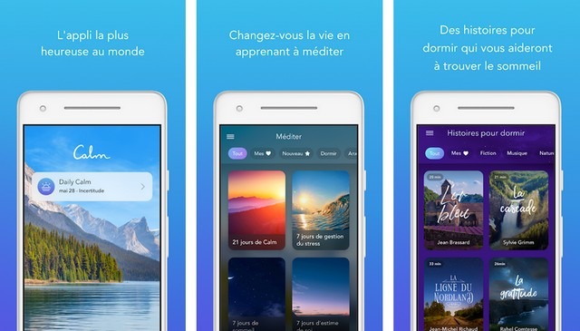 Calm - application de santé mentale