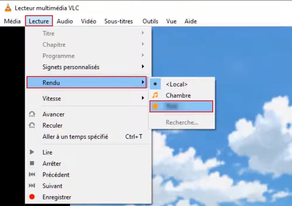 Caster une vidéo depuis VLC vers une smart tv