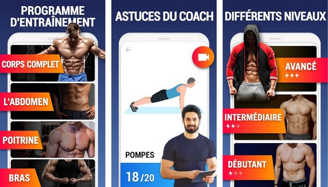 Exercices à la maison - application pour faire du sport à la maison