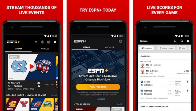 ESPN - meilleur application de baseball pour Android