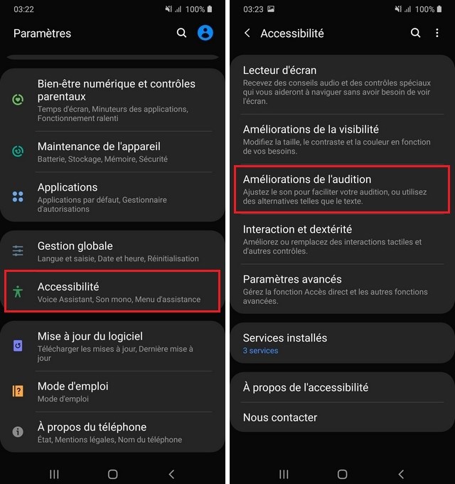 Live Caption sur Samsung Galaxy S20