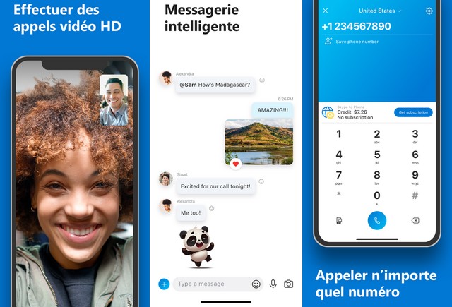 Skype pour iPhone - meilleur application de visioconférence