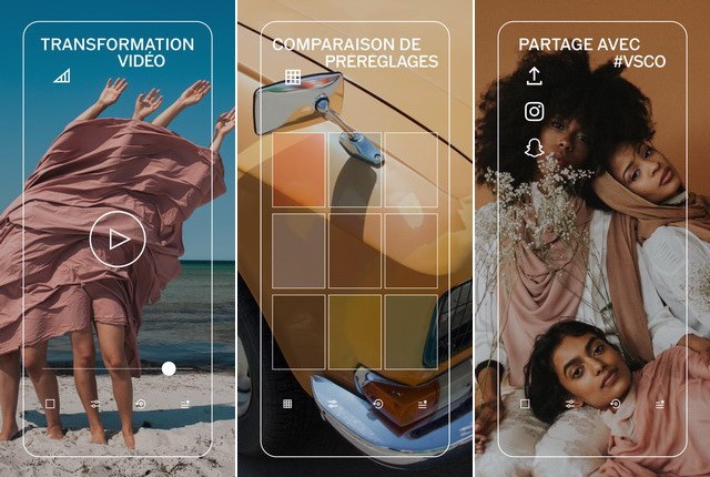 VSCO - application de montage vidéo Instagram