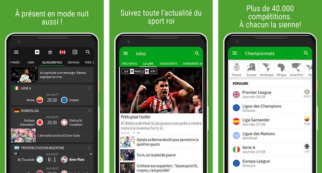 BeSoccer - meilleure application de football européen