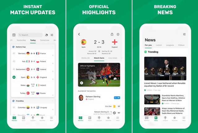 FotMob pour iPhone - application de football européen