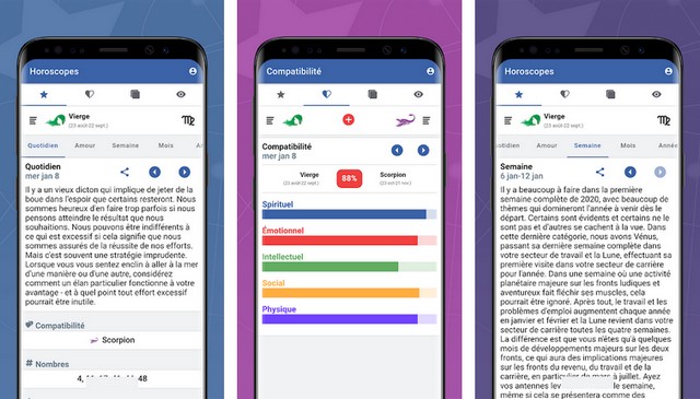 Horoscopes et Tarot - meilleures applications pour Android