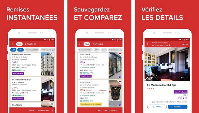 Hotels.com - meilleure application pour réserver des hôtels