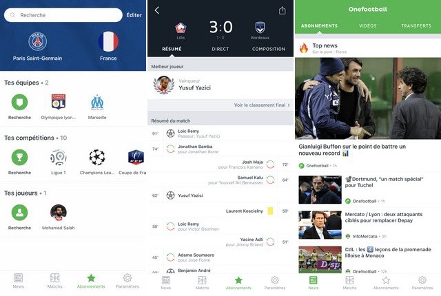 Onefootball - application de football européen