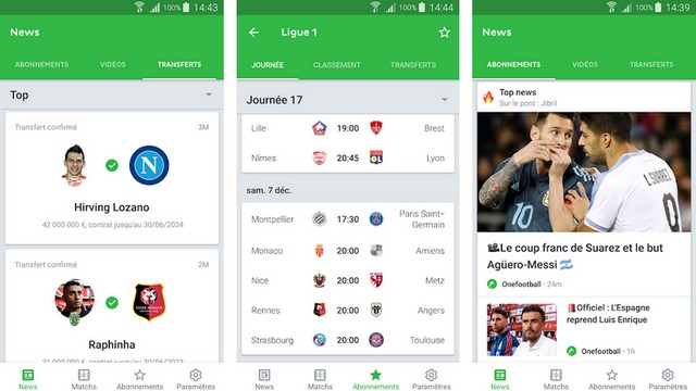 Onefootball - meilleure application de football européen