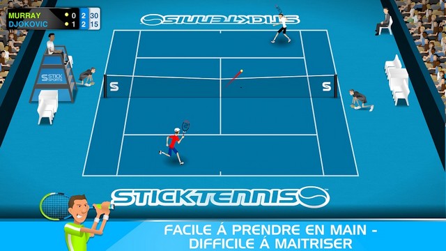 Stick Tennis - meilleur jeu pour Android