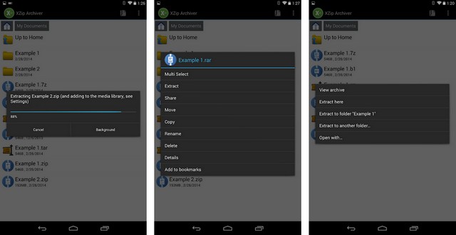 XZip - meilleure application de décompression pour Android