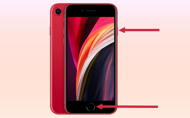 capture écran sur iPhone SE