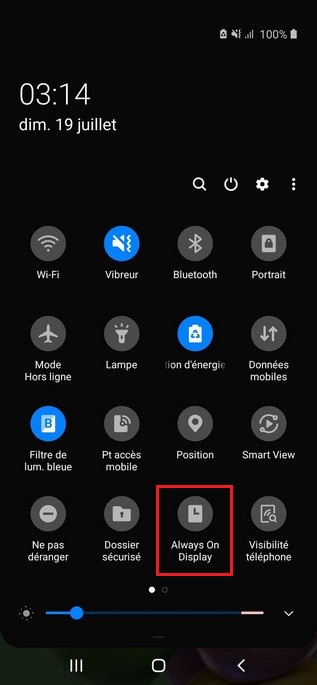 Comment désactiver la fonction Always On Display