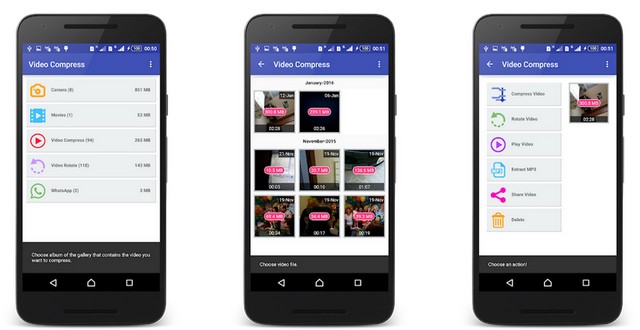 Compact vidéo - meilleur compresseur vidéo pour Android