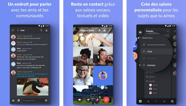 Discord - le meilleure alternative à WeChat pour Android