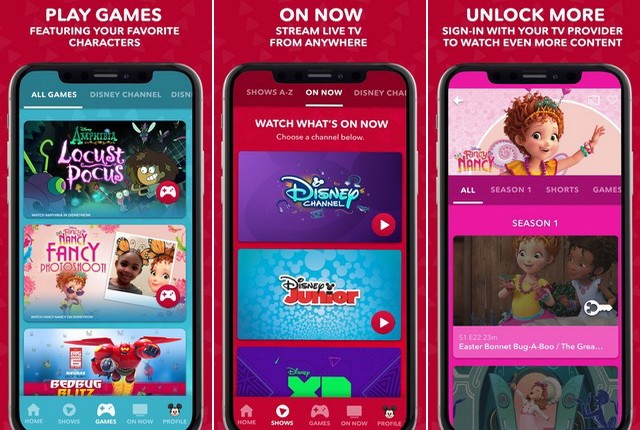 DisneyNOW - eilleure application Disney pour iPhone