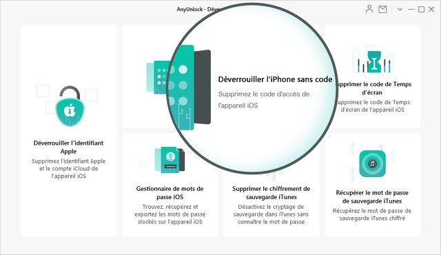 Déverrouiller l'iPhone sans code