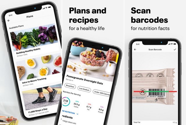 MyFitnessPal - meilleure application podomètre pour iPhone