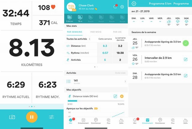 Runkeeper - meilleure application podomètre pour iPhone