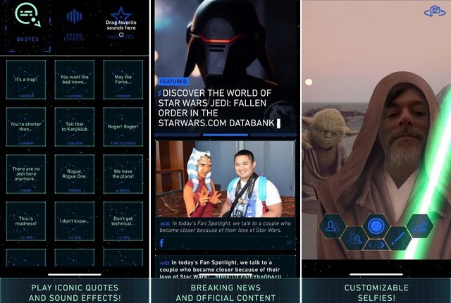 Star Wars - meilleure application Disney pour iPhone