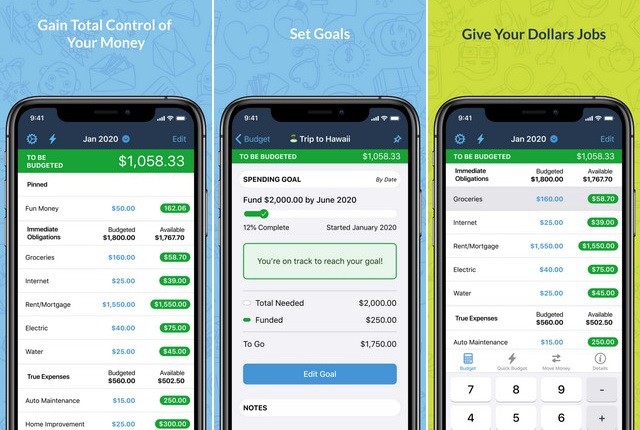 YNAB - application iOS pour gérer son budget