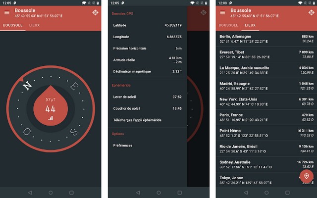 Boussole - meilleure application de randonnée