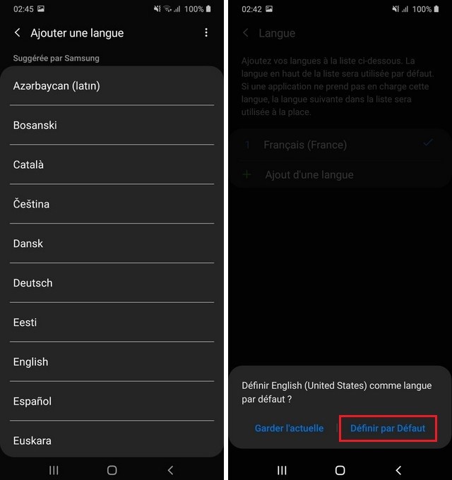 Changer la langue sur Samsung Galaxy M21