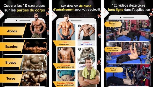 Entraînement Pro Gym - meilleure application de musculation