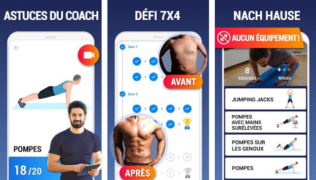 Exercices à la maison - meilleure application de musculation