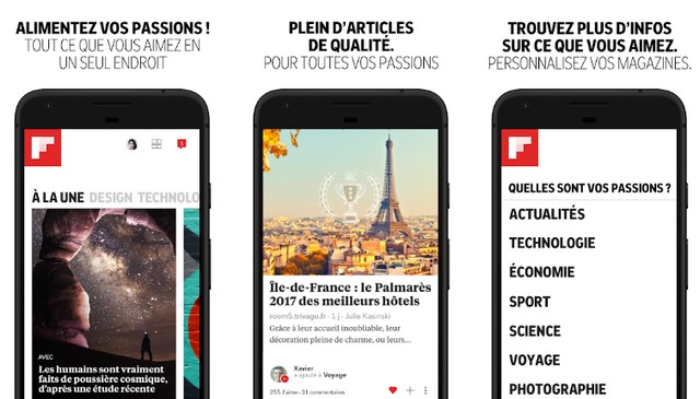 Flipboard - applications pour suivre l'actualité