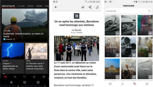 Microsoft News - applications pour suivre l'actualité