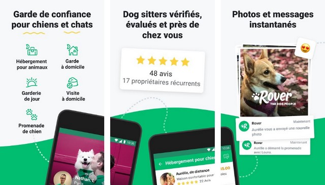Rover - application pour animaux de compagnie