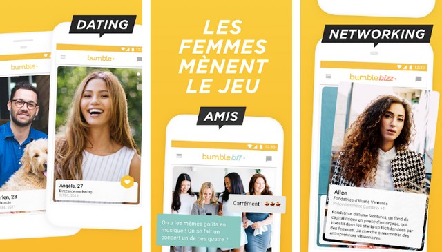 Bumble - application pour se faire de nouveaux amis