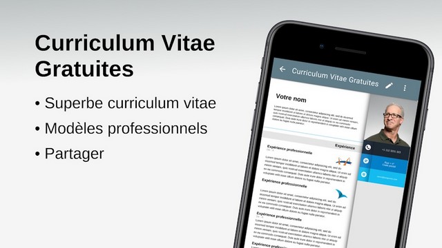 Curriculum Vitae Gratuites - application Android pour écrire un CV