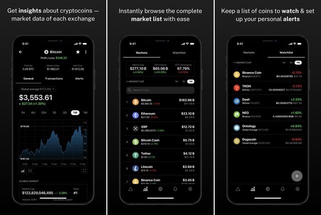 Delta - meilleure application de cryptomonnaie