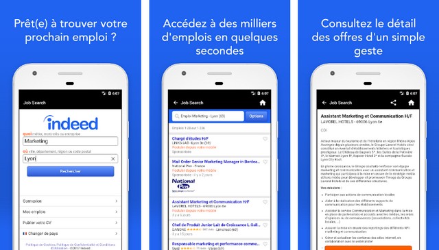 Indeed: Recherche d'Emploi