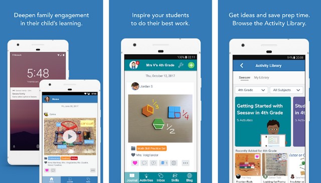 Seesaw Class - application Android pour les enseignants