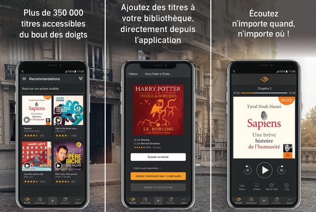 Audible - meilleure application Apple CarPlay