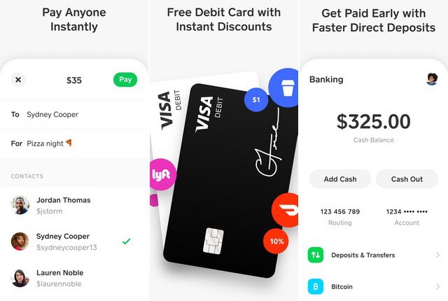 Cash App - applications de transfert d'argent