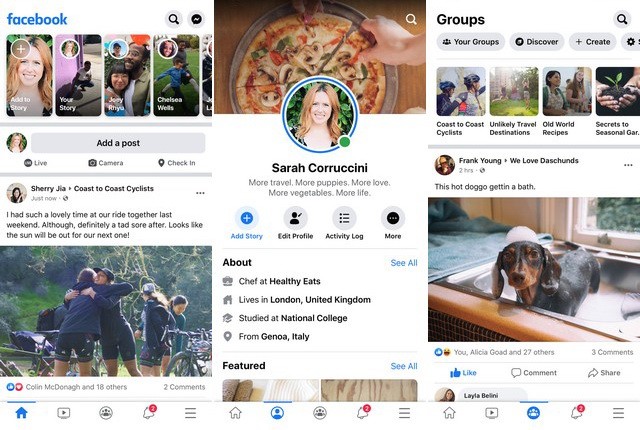Facebook - meilleure alternative à Snapchat