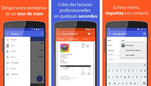 Facture Facile - meilleure application de facturation