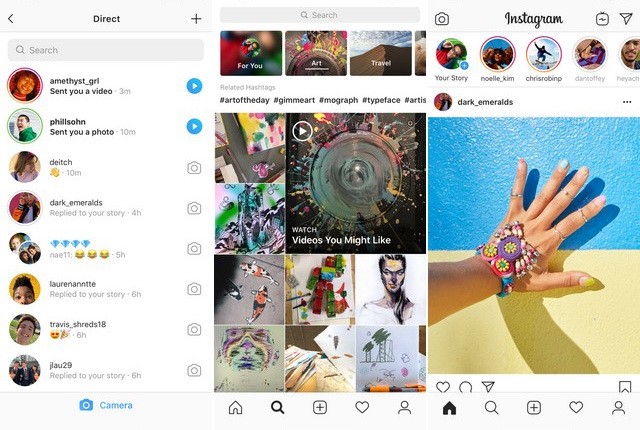 Instagram - meilleure alternative à Snapchat