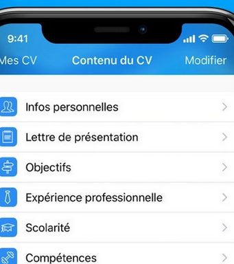 Les meilleures applications de création de CV sur iPhone