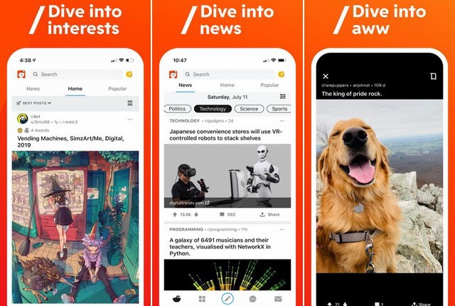 Reddit pour iPhone